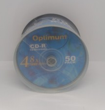 50 Pack Optimum CD-R - CD Recordable 48 x 700 MB 80 Min - Brand New & Sealed picture