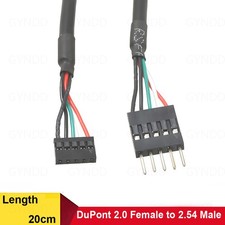 DuPont 5-Pin 2.0 Female to 2.54 Male Cable Motherboard USB Conversion Wire 20cm picture
