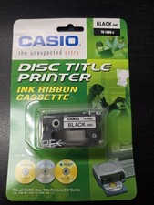 Casio TR-18BK-S Black Ink Disc Title Printer Ink Ribbon Cassette picture