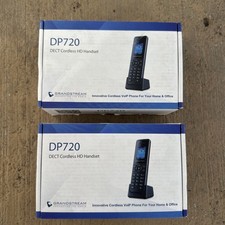 Lot Of 2 Grandstream DP720 Dect Cordless HD VoIP Telephone Handset - Black picture