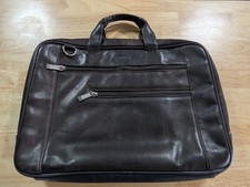 Kenneth Cole Reaction Brown Leather Laptop Bag picture