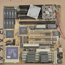 Biostar MB-8433UUD-A PCI 486 Motherboard Bundle AMD Am5x86-133 32MB RAM Working picture
