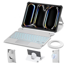 Nillkin MagicCase Keyboard Stand for iPad Pro 13 (2024) White Backlit picture