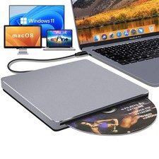 External DVD Drive USB C SuperDrive for Apple, Slot-in CD Drive for Mac, Port... picture