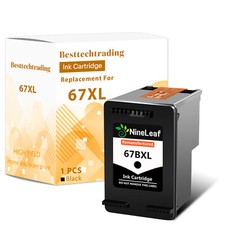 Refilled 67XL Black Ink Cartridge Compatible with HP DeskJet Plus 4140 4152 4155 picture