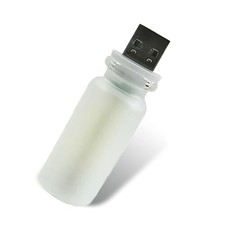 Car USB Atmosphere Lamp, 5V Touch Control Frosted Retro Bottle 1 PC Red picture