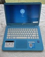 HP Stream 14-ax010wm Blue Laptop - Check All Pictures picture