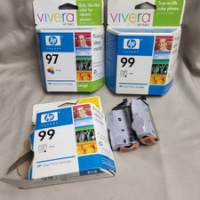 Mixed Ink Cartridge Lot HP 97 99 Canon 225 PGBK Expired Sealed/Open OEM picture