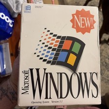 Vintage Microsoft Windows Operating System Ver 3.1 - 3.5 Inch Disk 1994 Sealed picture