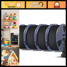 High-Speed Matte PLA 3D Printer Filament 4KG - Matte Black, Ideal for Prototypin picture