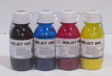 Set of 4 100ml Ultracolor InkJet Ink For Epson Printer Refillable Cartridges picture
