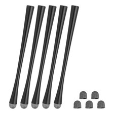 5 Pcs Slim Waist Stylus Pens, 2 in 1 Universal Capacitive Stylus, Black picture