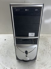 Retro Black and Silver ATX Sleeper Desktop Computer Case picture