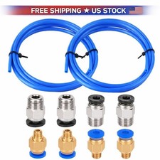 PTFE Bowden Tube Kit for 1.75mm Filament | 1.5m Blue + PC4 Fittings picture