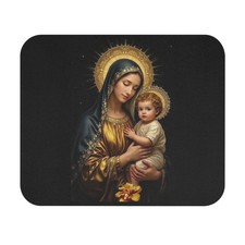 Madonna and Child Mouse Pad | Religious Icon, Virgin Mary with Baby Jesus picture