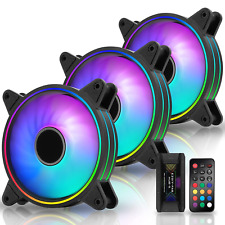 Moonlight 120Mm RGB Case Fan with Fan Hub X and Remote,Motherboard Aura Sync,Spe picture