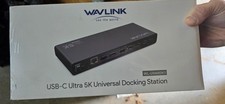 WAVLINK USB- C Ultra 5K Universal Docking Station (WL-UG69DK1) New In Box picture