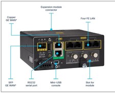 Cisco IR1101-K9 Industrial Rugged Router FE 1x GE WAN SFP RS232 IOS XE Refresh picture
