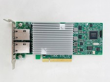 SUPERMICRO 2x 10GbE RJ45 INTEL X540 NETWORK CARD AOC-STG-i2T Rev. 2.01 USED PULL picture