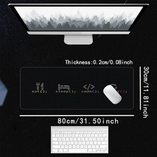 A Sleek Black Gaming Mouse Pad Featuring a Text Logo Pattern, Designed with St picture