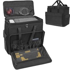 Double Layer Computer Tower Carrying Case Desktop Computer Travel Storage Bag... picture