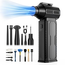 K RPM Rechargeable Electric Air Duster 4-Speed Keyboard Electronics Cleaner picture
