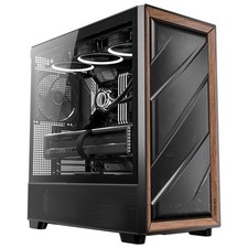 Antec Flux Wood Mid Tower Case, Panel with Walnut Wood picture