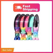 RAMBERY Silk and Matte Rainbow 3D Printer Filament PLA 1.75mm, 4-Pack | Fast ... picture