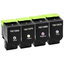 Compatible Lexmark 78C10 CS421 Toner Cartridge 78C10K0 78C10C0 78C10M0 78C10Y0 picture