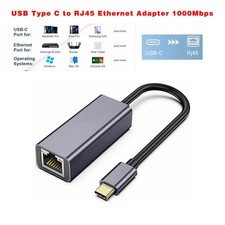 USB-C 3.1 Gigabit Ethernet LAN RJ45 1000Mbps Network Adapter for PC Mac Android picture