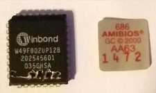 BIOS CHIP: W49F002UP128. From MSI K7T Turbo (MS-6330 Ver 2.1) Gateway Oxnard picture