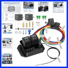 Digital Radiator Fan Switch Kit 12V/24V, Adjustable 104°F-230°F w/Dual Electr... picture