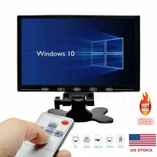 US 9 Inch Ultra Thin TFT-LCD HD Monitor Video Audio HDMI VGA w/Speaker + Adpater picture