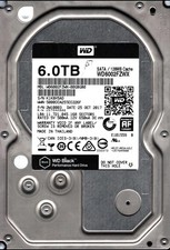Hard Drive Western Digital BLACK WD6002FZWX 6TB 7200RPM 128MB SATA III 3.5