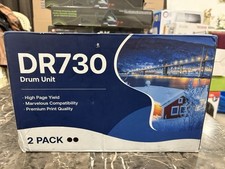 2 PACK DR730 Drum Unit For Brother HL Series, Brother MFC Series & Brother DCP  picture