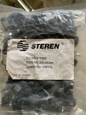 100-Pack Dual Coax RG6 Nail On Cable Clips, Black Directv Cable Steren picture