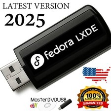 Fedora LXDE Boot-able USB Flash Drive | High-Quality Metal | Same-Day Shipping picture