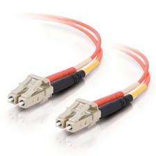 6.6ft(2m) LC-LC 62.5/125 OM1 Duplex Multimode PVC Fiber Optic Cable Orange New picture