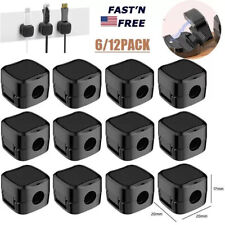12Pack Magnetic Cable Management Clips, Phone Electric Charging Cord Holder picture