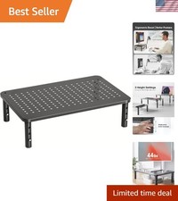 Multi-Functional Monitor Stand with Airflow for Laptops and Printers - 3 Heights picture