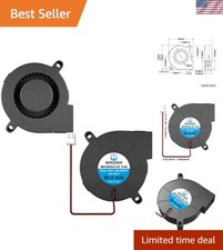 High-Performance 5015 Blower Fan 24V for Quiet Cooling - Dual Ball Bearing picture