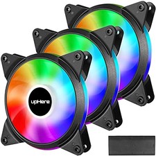UPHERE 5V 3PC 120MM SILENT PWM INTELLIGENT CONTROL 5V ADDRESSABLE RGB FAN picture