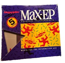 NEW Maxoptix MAX-EP Polycarbonate Cartridges 1.3GB 1024b/s RW 2015385RW-5 Pk VTG picture