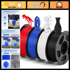 Multicolor PLA 3D Printer Filament Bundle 4KG - High Quality, Easy to Use, Vibra picture