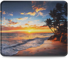Alfombrilla Raton 26x21cm Base Antideslizante Lavable con Borde Cosido Atardecer picture