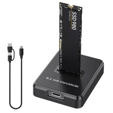 Nvme & SATA M.2 Reader/Writer, M.2 SSD to USB-A/C Reader Adapter Compatible with picture