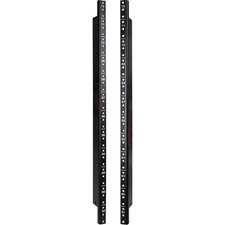 12U Rack Rails - 2-Pack Black Powder Coated Steel with Screws Included picture