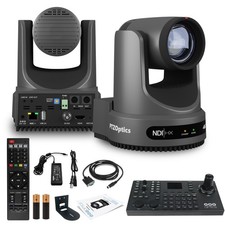 PTZOptics Move 4K PTZ Camera with 12x Zoom (Gray) (PT12X-4K-GY-G3) + SuperJoy picture