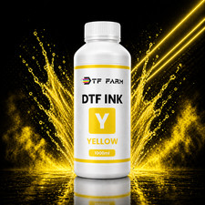 DTF Ink Yellow 34oz (1000ml) Premium Textile Pigment Ink Epson i3200 XP600 L1800 picture