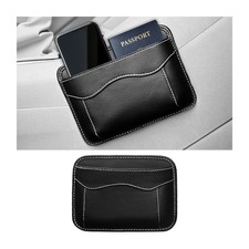 Car Seat Side Pocket Organizer, PU Leather Mini Vehicle Phone Holder Storage Bag picture